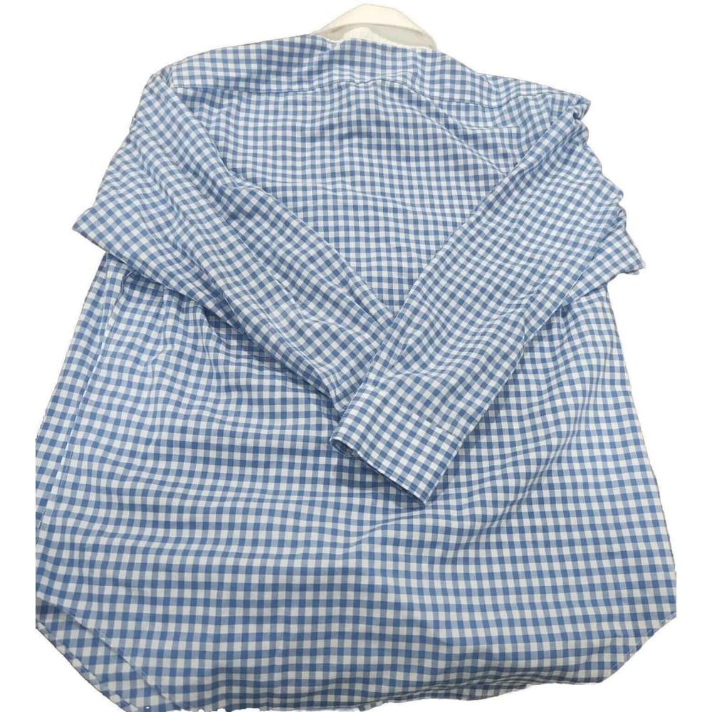 Lauren Ralph Lauren Classic Fit Mens Long Sleeve Shirt 16 32/33 Blue/White - Picture 2 of 4